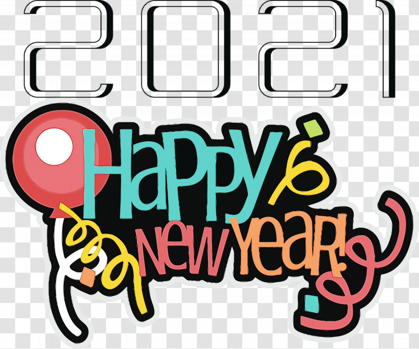Happy New Year Decoration Transparent PNG