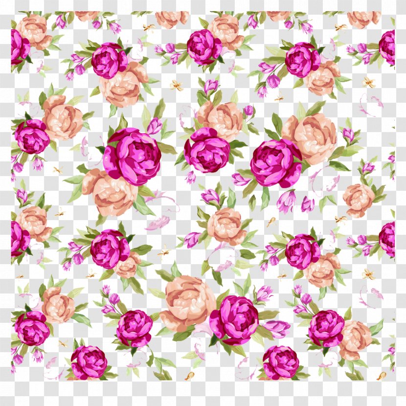Garden Roses Drawing - Flora - Watercolor Flowers Transparent PNG