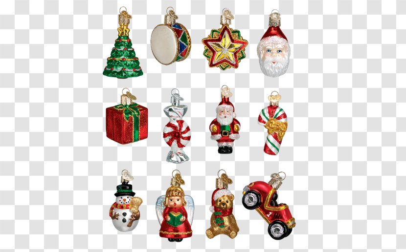 Christmas Ornament Candy Cane Tree Santa Claus - Hand-painted Snow Transparent PNG