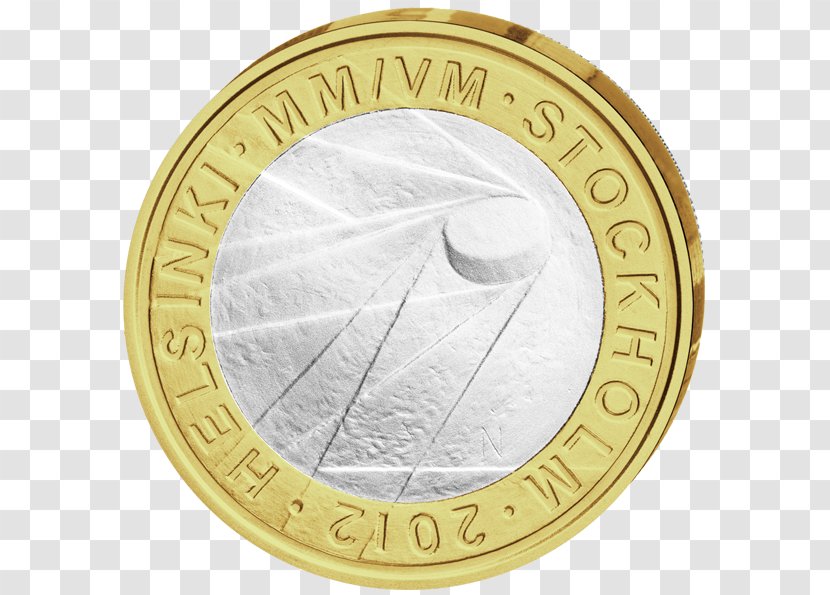 Euro Coins Ice Hockey 5 Note - Mint Of Finland - Coin Transparent PNG