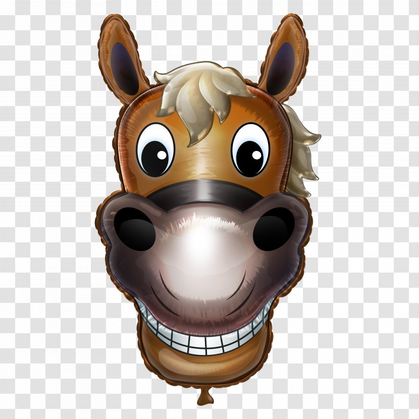 Horse Head Mask Cartoon Image Clip Art - Burro Transparent PNG