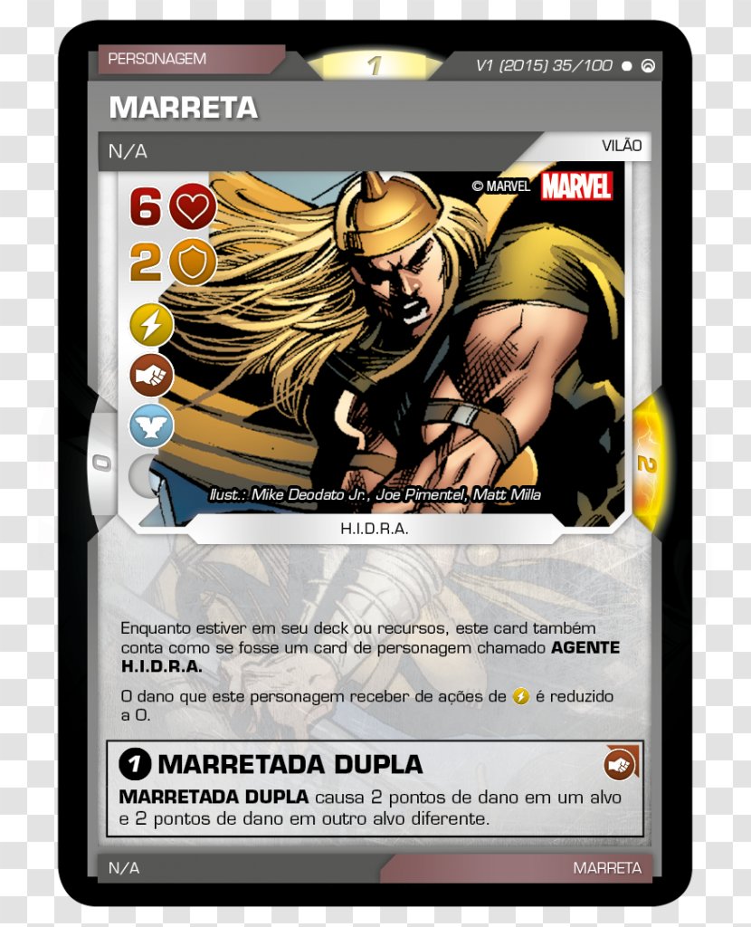 Blob Collectible Card Game Marvel Comics Playing - Brotherhood Of Mutants - Marreta Transparent PNG