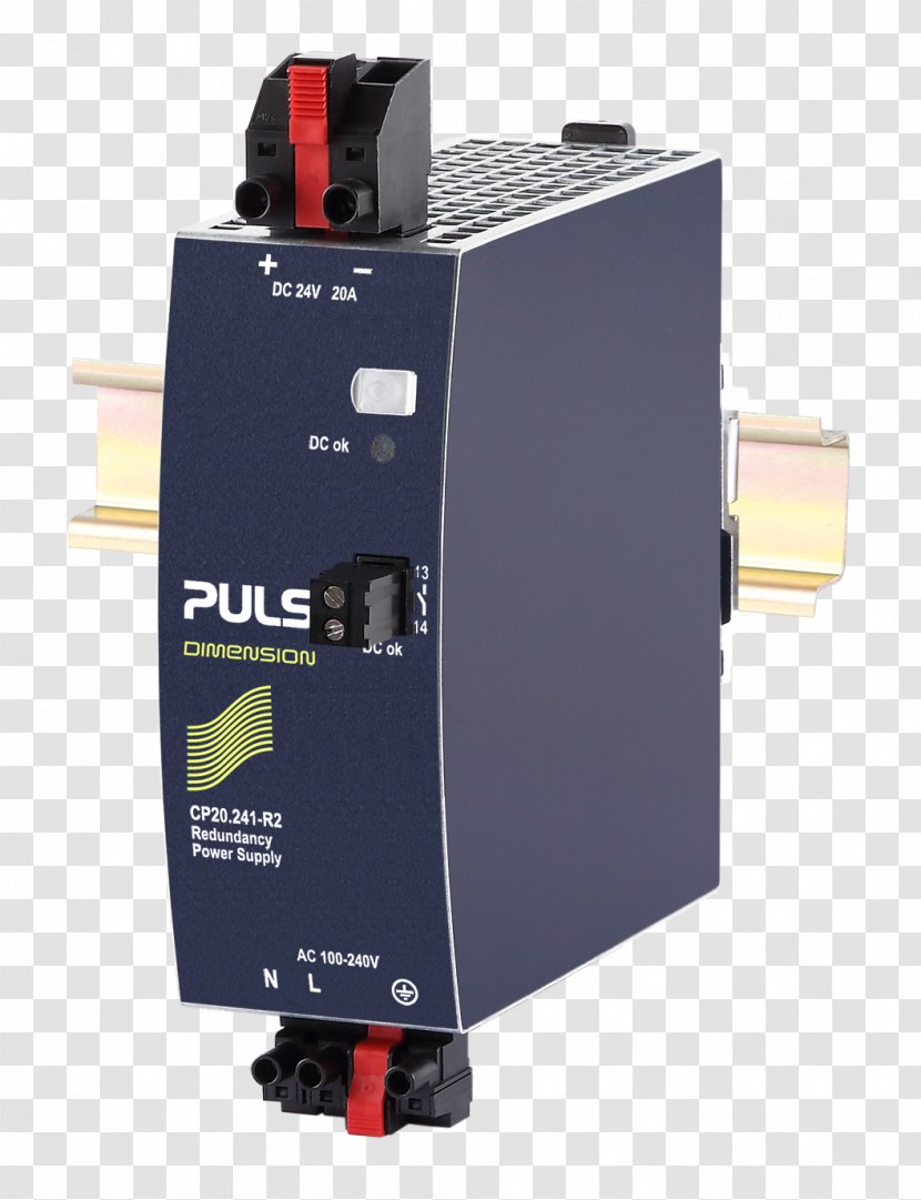 Power Supply Unit Converters DIN Rail Electric Electronic Component - Electrical Load - Puls 2 Transparent PNG