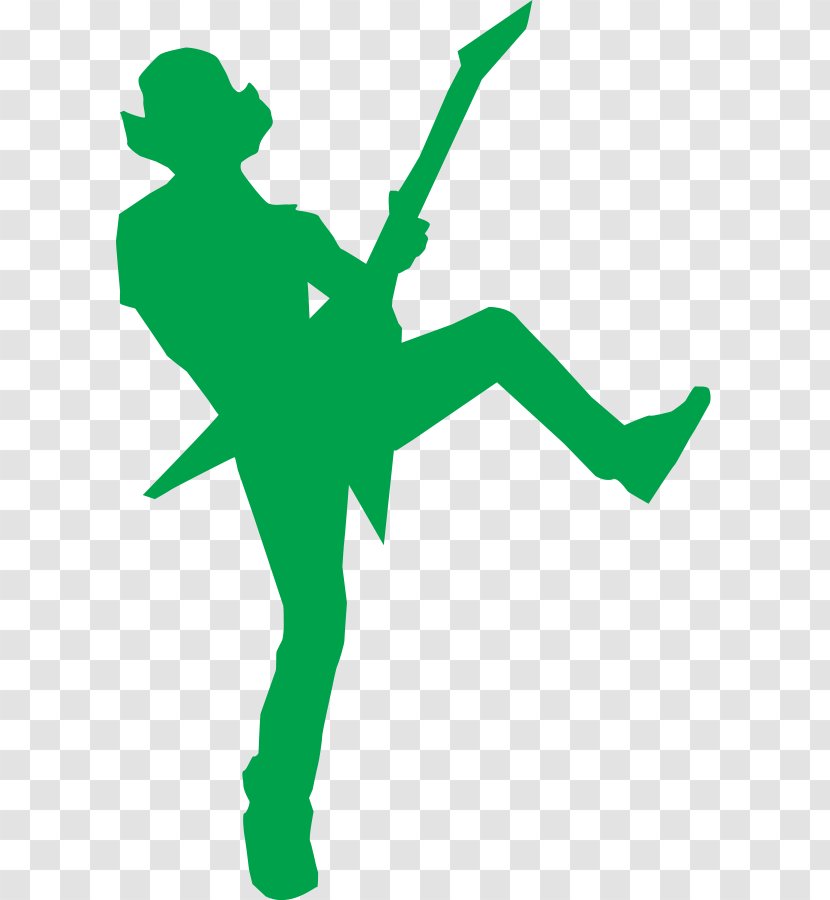 Guitar Hero Guitarist Clip Art - Silhouette - Vector Transparent PNG