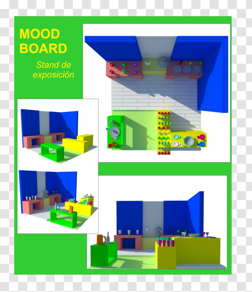 Toy Block Line - Mood Board Transparent PNG