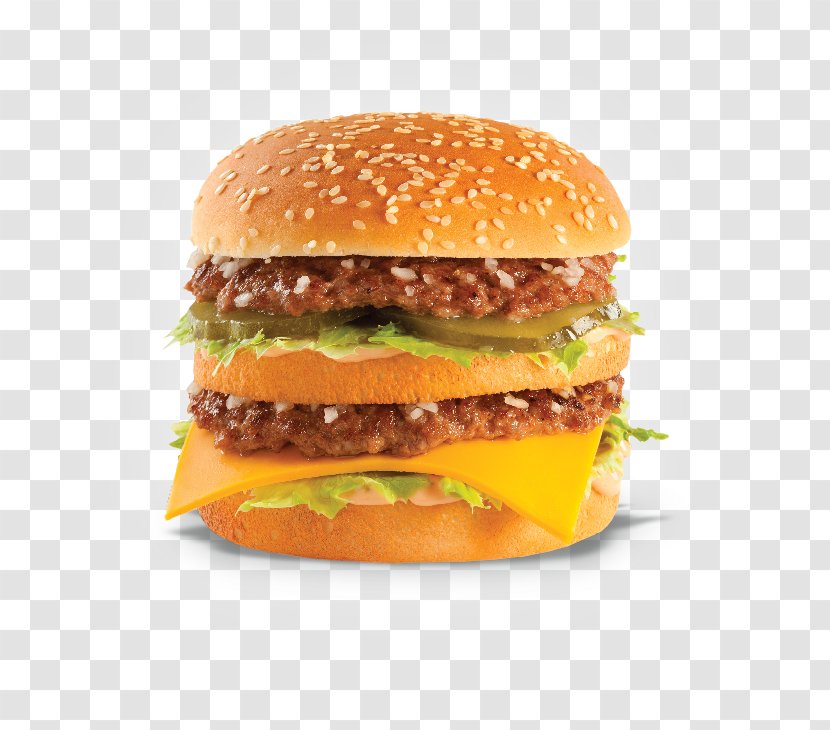 Cheeseburger Hamburger McDonald's Big Mac Buffalo Burger Slider - Bun - Junk Food Transparent PNG