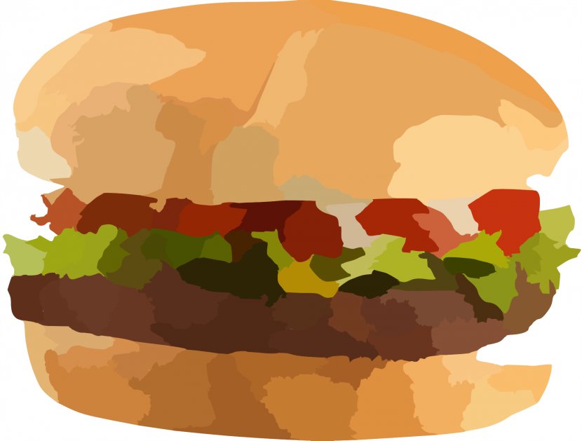 Hamburger French Fries Vegetarian Cuisine Chicken Sandwich Barbecue Grill - Cartoon - Bacon Transparent PNG