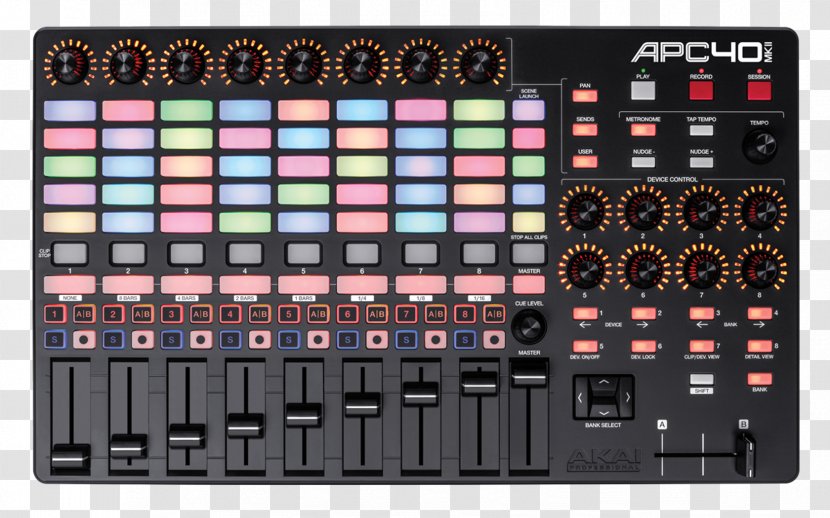 Akai Ableton Live MIDI Controllers Musical Instruments Computer Software - Watercolor - Push Transparent PNG
