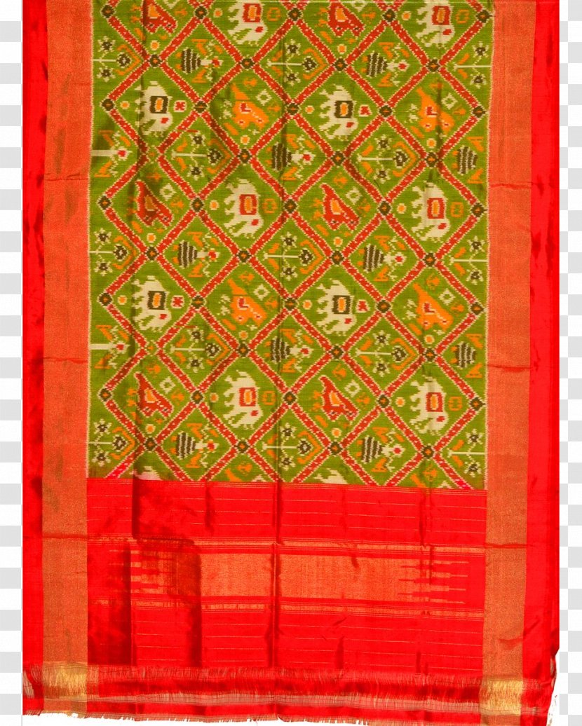 Pochampally Saree Ikat Dupatta Sari Bhoodan - Yellow Transparent PNG