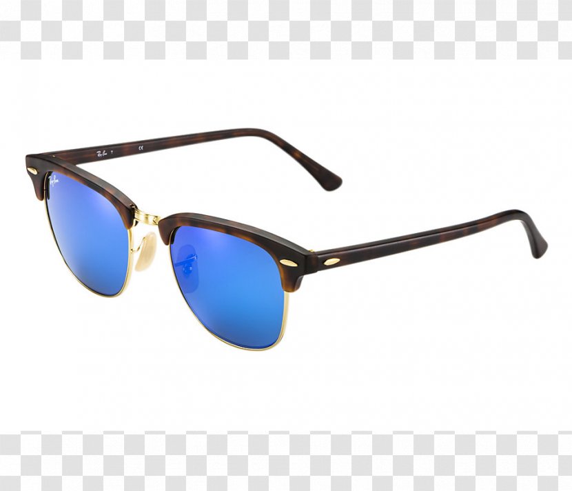 Ray-Ban Mirrored Sunglasses Browline Glasses - Fashion - Gold Frame Material Transparent PNG