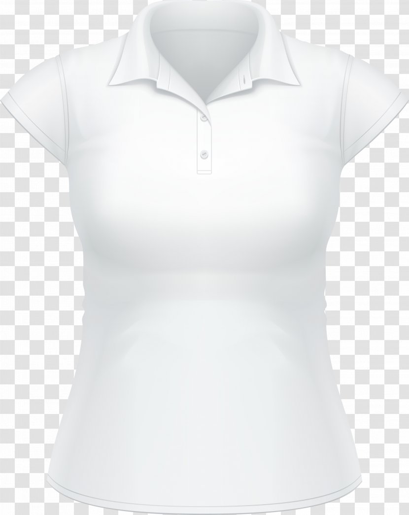 Polo Shirt Neck Sleeve Collar - Tennis - Black T-Shirt Template Transparent PNG