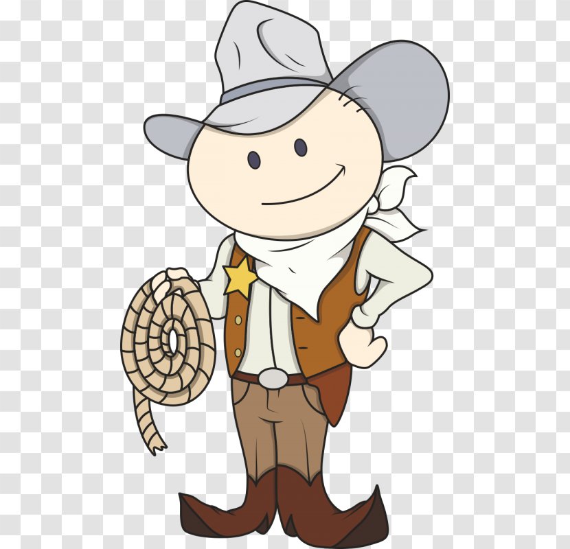 Vector Graphics Stock Illustration Clip Art Royalty-free - Hand - Funny Cowboy Transparent PNG