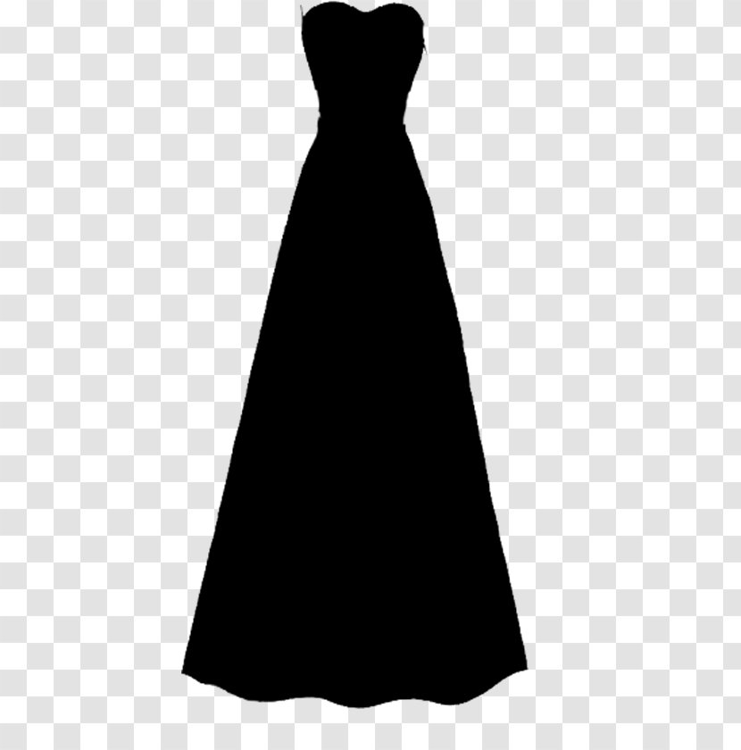 Dress Black Sleeve Gown Shoulder - Bridal Party Transparent PNG