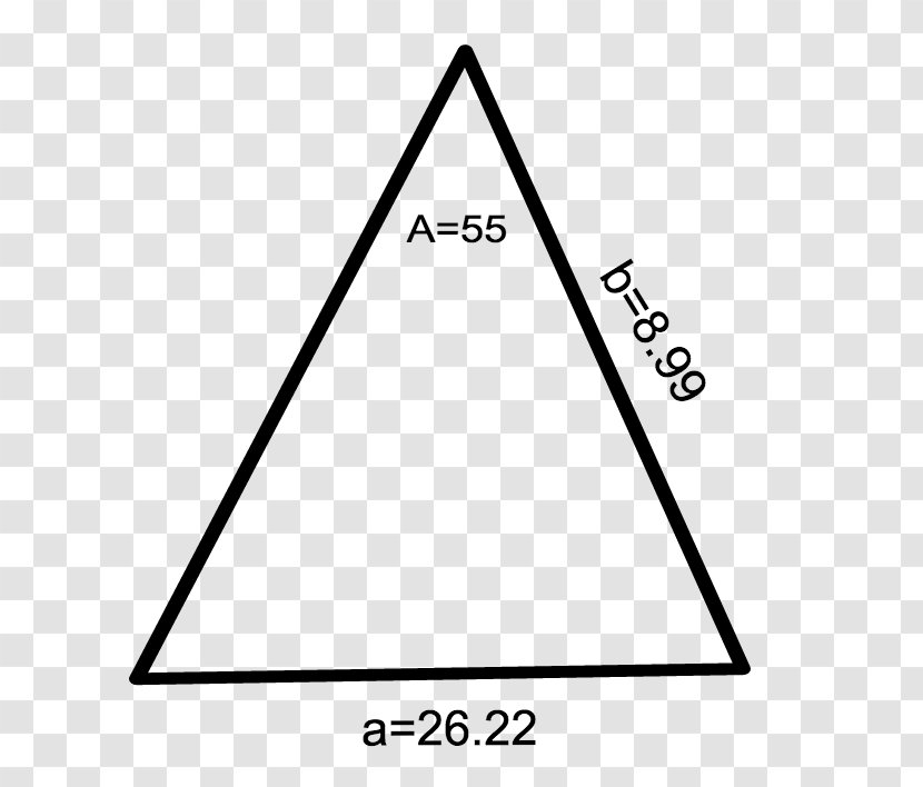 Triangle Mathematics Law Of Sines Geometry - Student Transparent PNG
