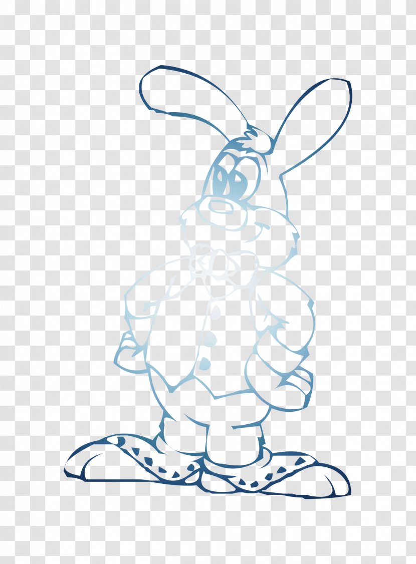Domestic Rabbit Clip Art Hare Illustration - Coloring Book - Faucet Handles Controls Transparent PNG