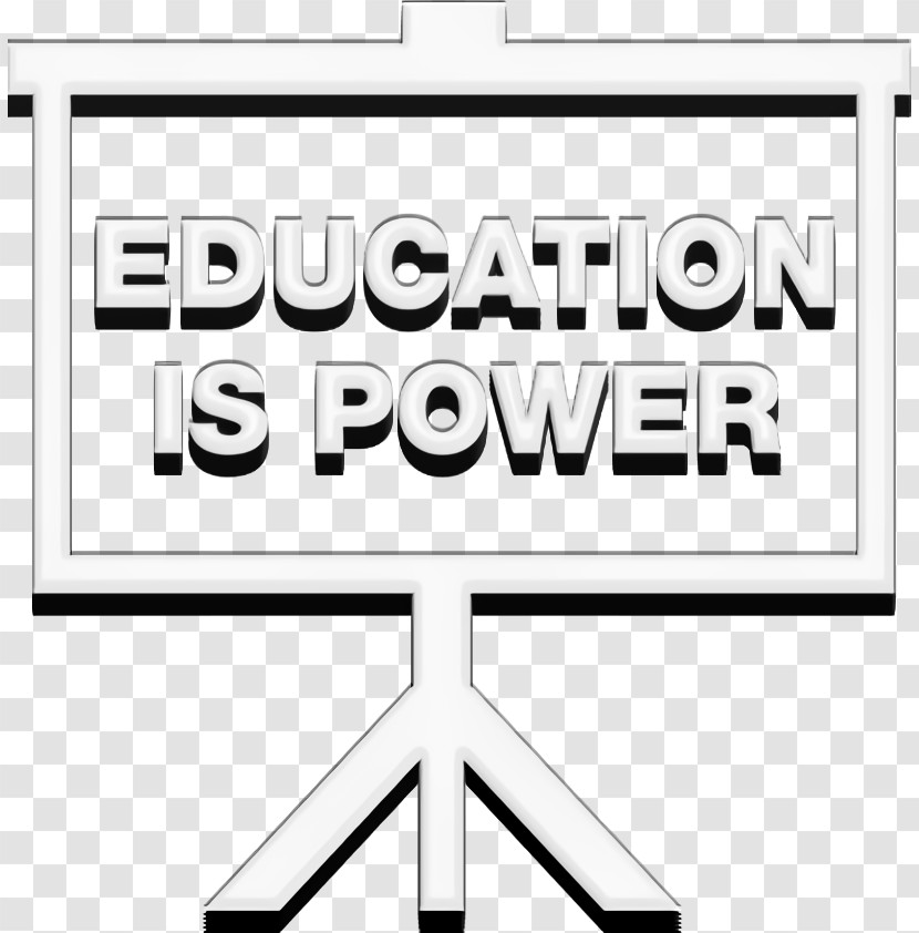Concept Icon Academic 2 Icon Education Is Power Words On Whiteboard Icon Transparent PNG