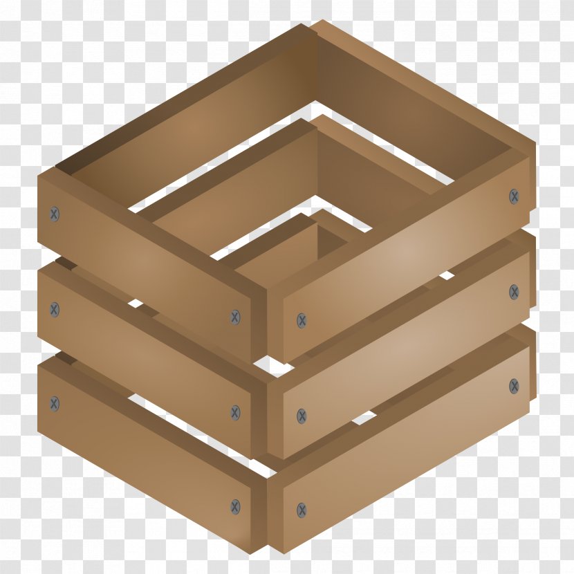Crate Clip Art - Wooden Box - Cliparts Transparent PNG