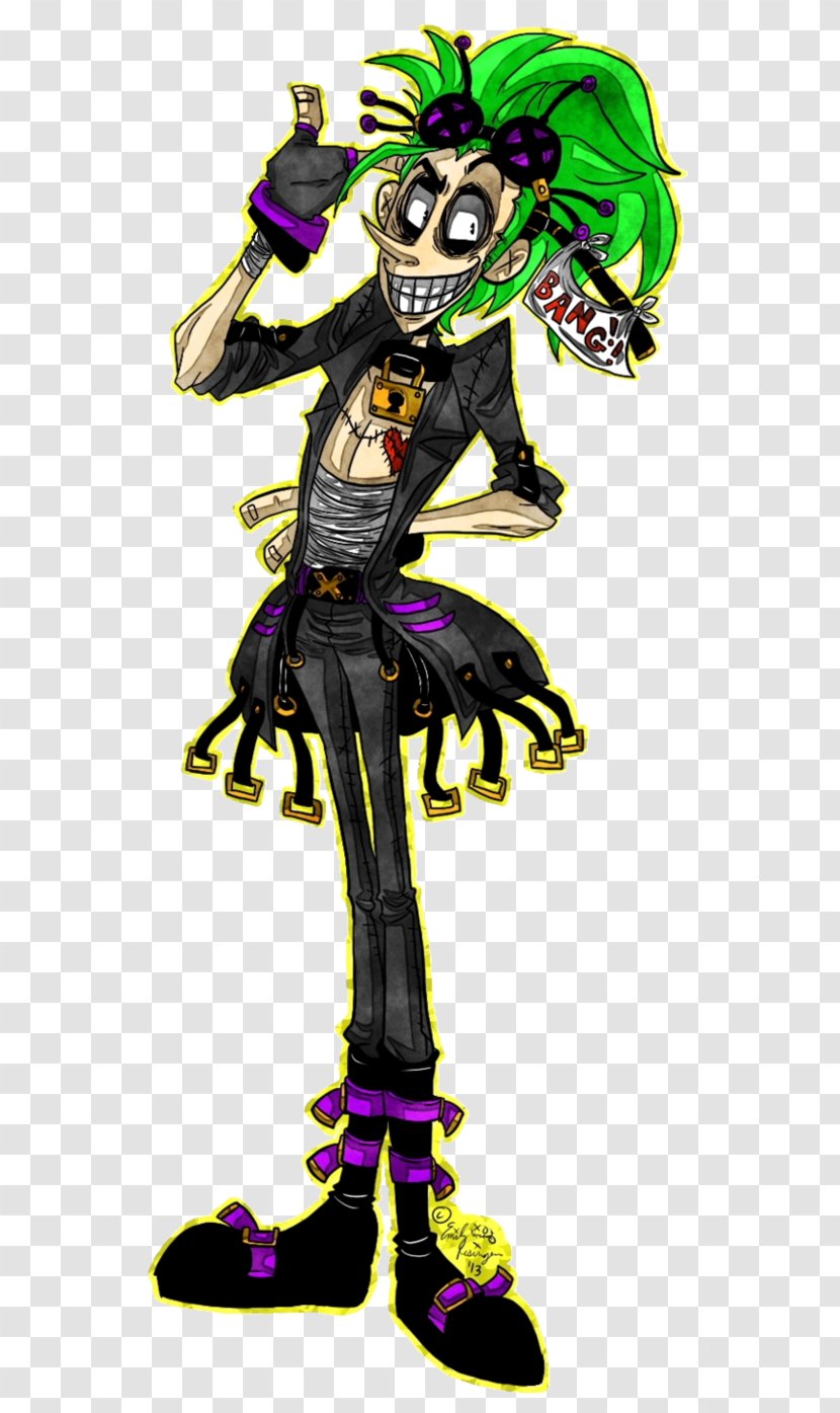 Joker Costume Design Legendary Creature Fiction Transparent PNG
