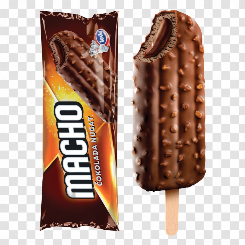 Chocolate Bar Ice Cream Nougat Wafer Transparent PNG