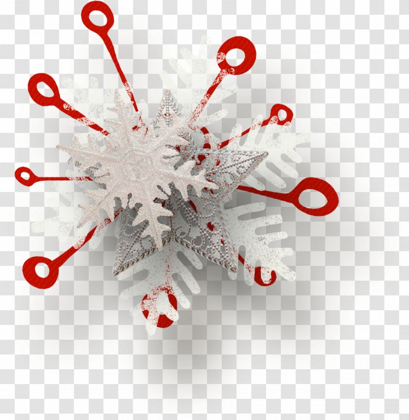 Christmas Decoration Ornament Snowflake - Heart - Chilli Transparent PNG