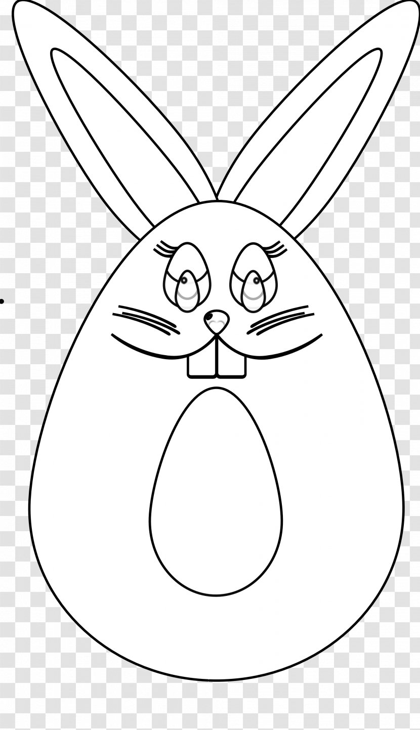 Domestic Rabbit Easter Bunny Black And White Hare Whiskers - Heart - Waster Transparent PNG