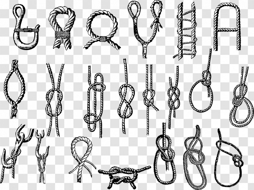 The Ashley Book Of Knots Bowline Rope Macramé - Seamanship Transparent PNG