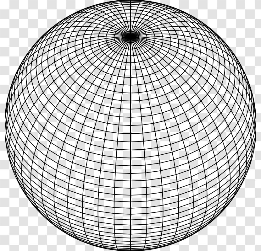 Sphere Grid Line - Spherical Trigonometry Transparent PNG