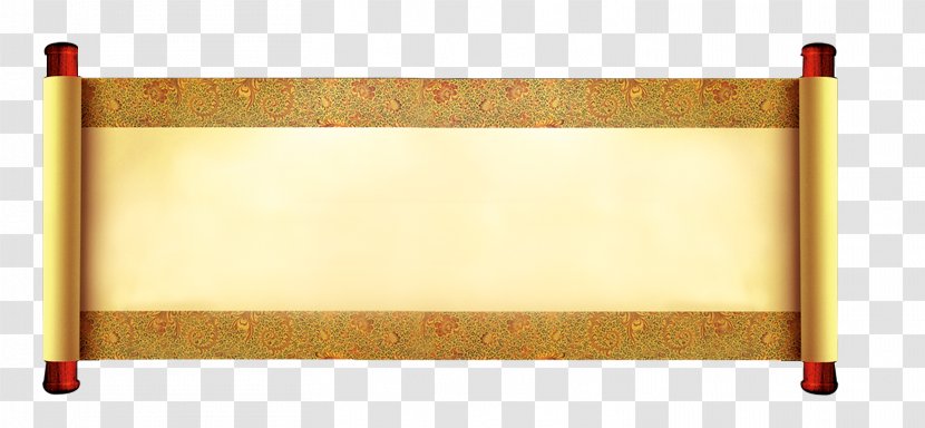 Chinoiserie Paper Scroll - Chinese Book Transparent PNG