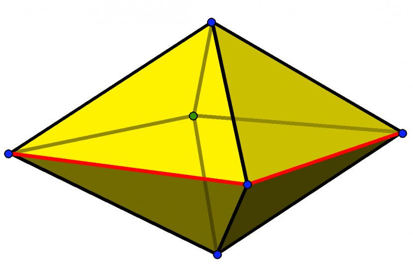 Hexagonal Bipyramid Triangle Symmetry - Hosohedron - Dimensional Triangular Transparent PNG