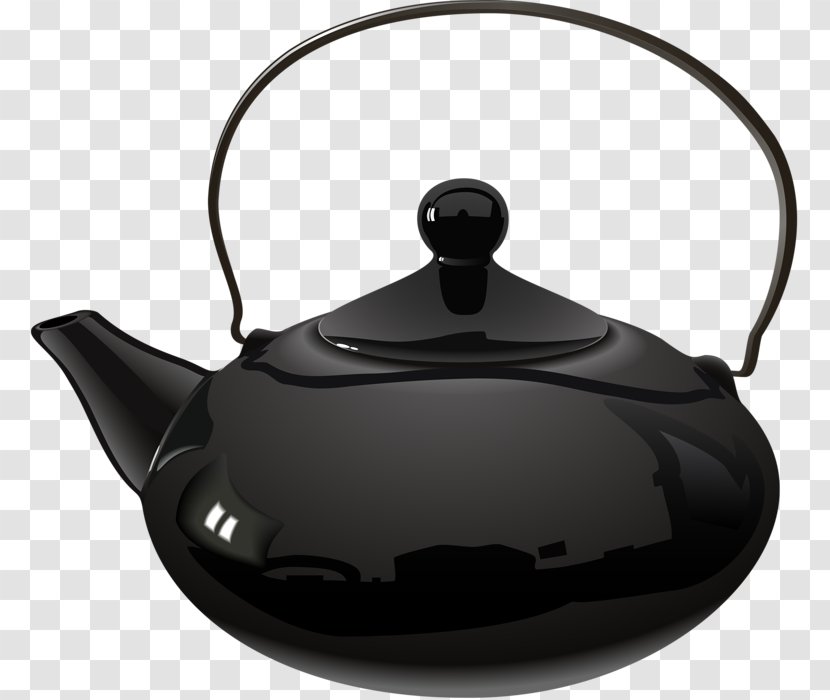 Coffee Green Tea Teapot Illustration - Black Transparent PNG