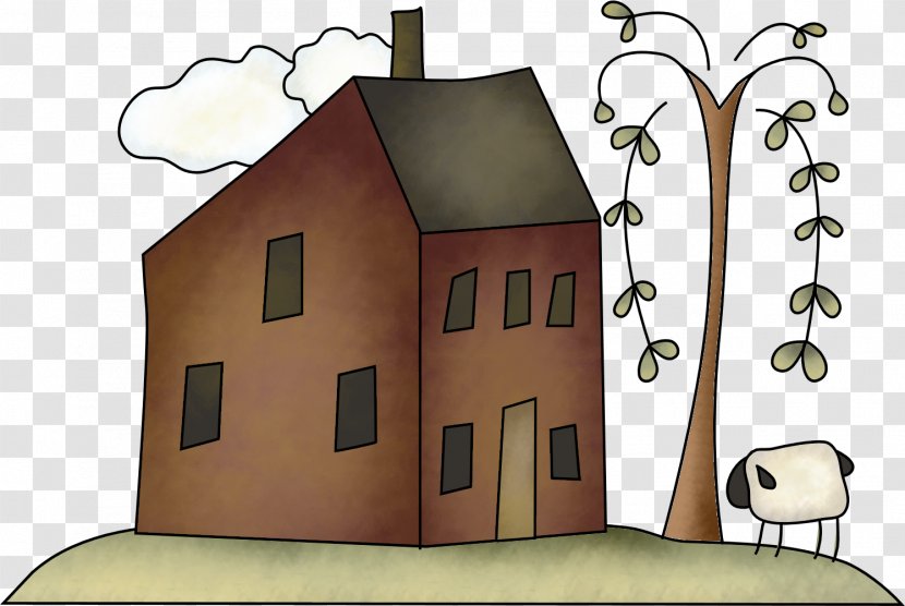Royalty-free Cartoon Clip Art - Facade - Country House Transparent PNG
