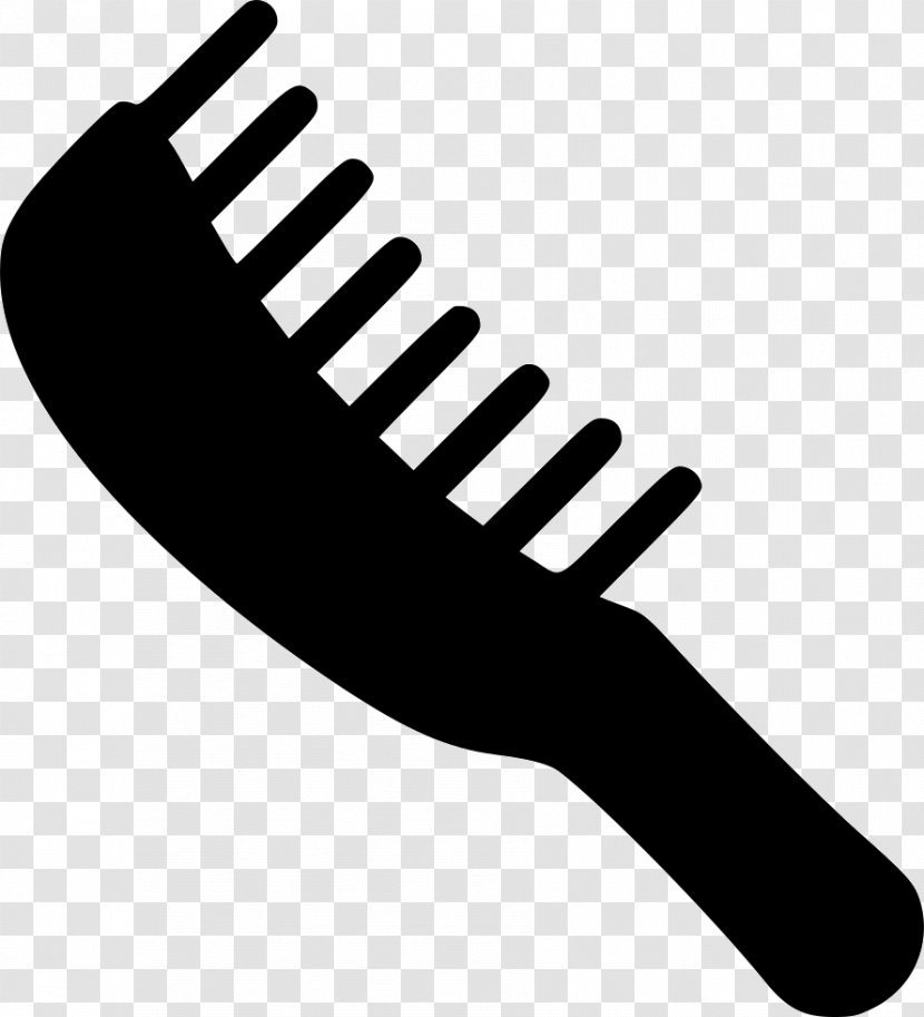 Comb Hairbrush Clip Art - Thumb - Hair Brushes Transparent PNG