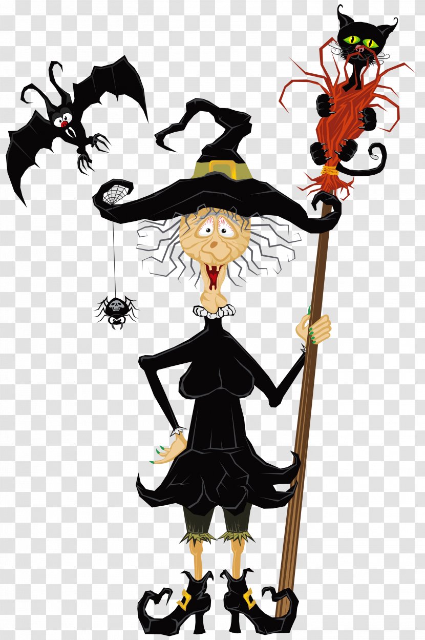 Halloween Witchcraft Clip Art - Witch - Cliparts Transparent PNG