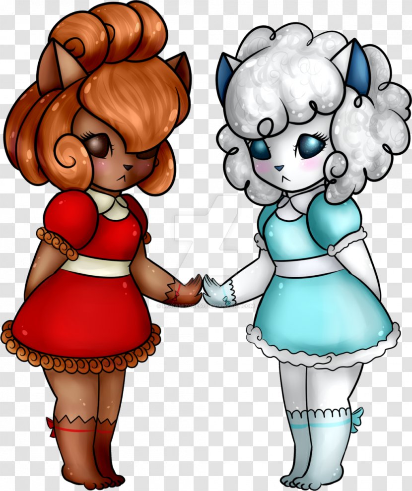 DeviantArt Vulpix Homo Sapiens - Heart - Fire And Ice Transparent PNG