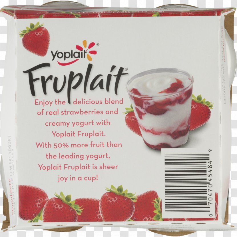 Strawberry Yoplait Yoghurt Cup Cream Transparent PNG