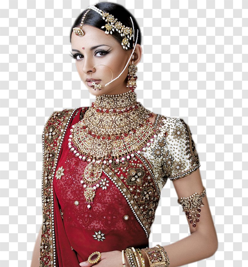 Bride Indian Wedding Clothes Jewellery Transparent PNG