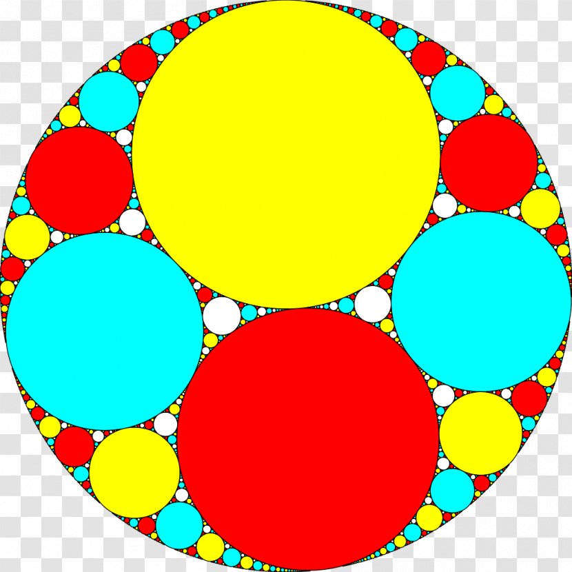 Circle Packing Fractal Apollonian Gasket Mathematics - Yellow Transparent PNG