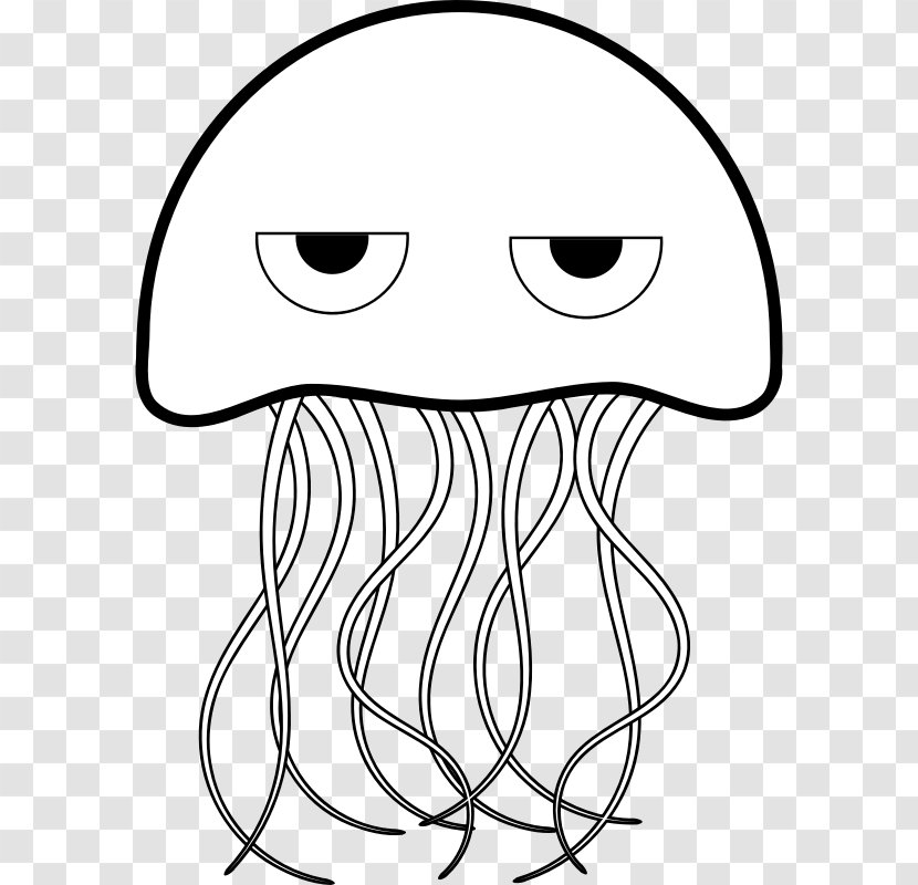 Jellyfish Coloring Book Child Light - Frame - Silhouette Transparent PNG