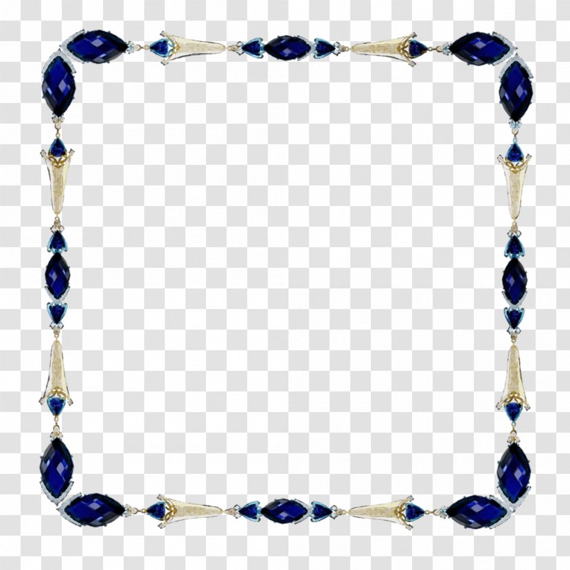 Blue Background Frame - Jewelry Making - Metal Silver Transparent PNG