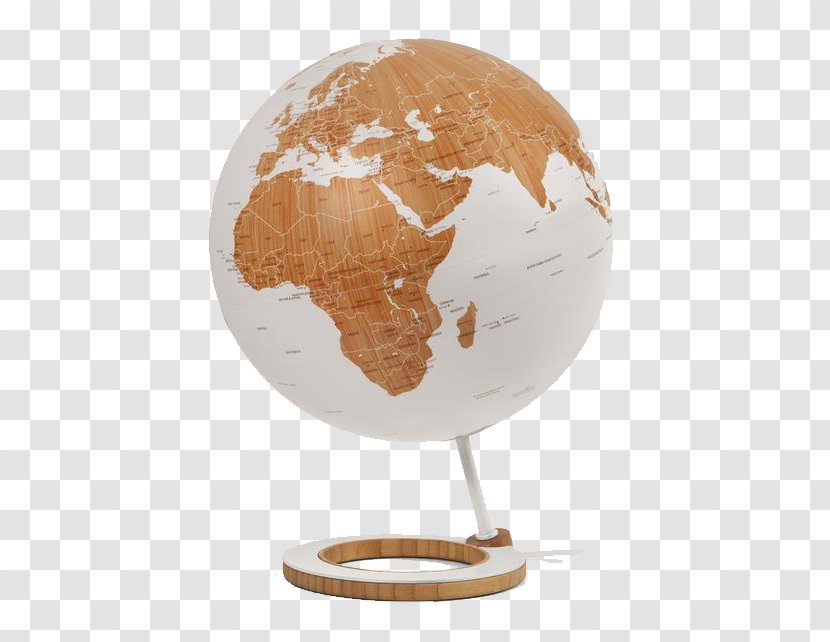 Earth Globe World Map Bamboo - White Transparent PNG