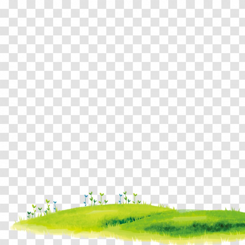 Lawn Cartoon Grass - Designer - Green Show Cute Transparent PNG