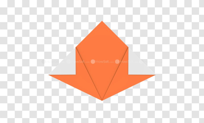 Origami Paper Triangle - Art - Half Fold Transparent PNG
