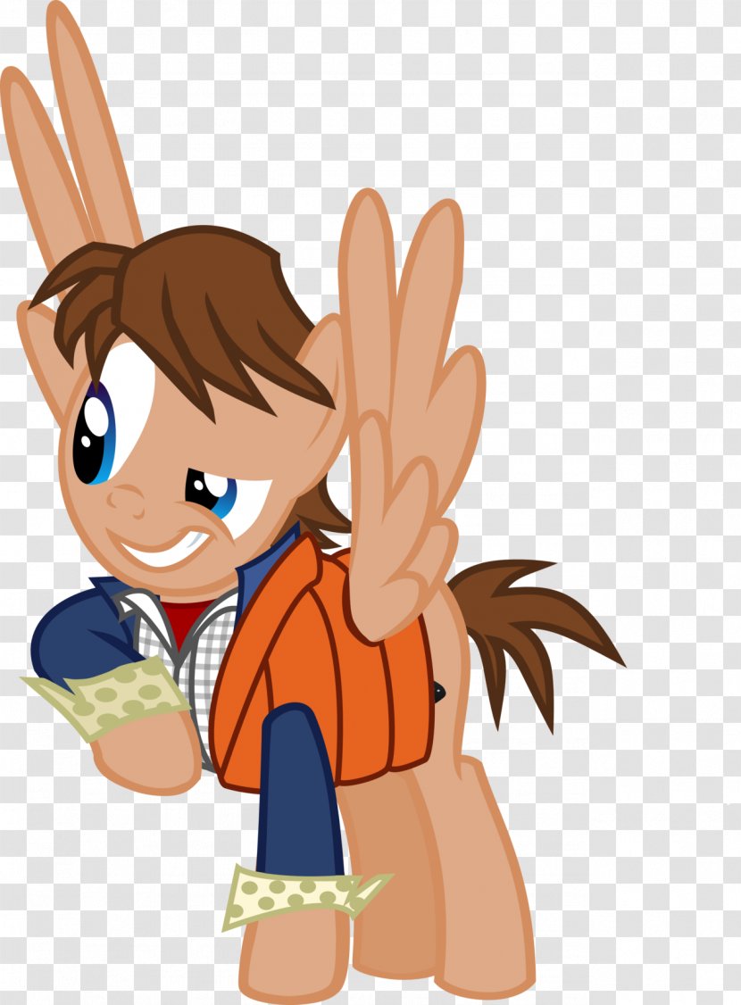 Marty McFly Dr. Emmett Brown Pony Film Back To The Future - Heart Transparent PNG