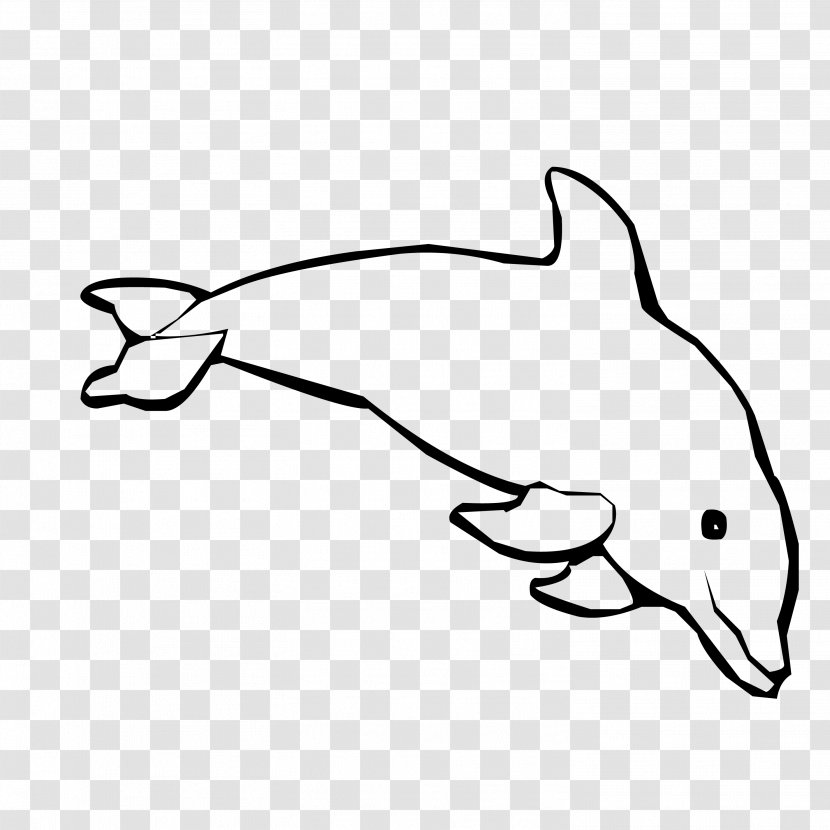 Spinner Dolphin Coloring Book Child Bottlenose - Monochrome - Black And White Lines Cartoon Dolphins Transparent PNG
