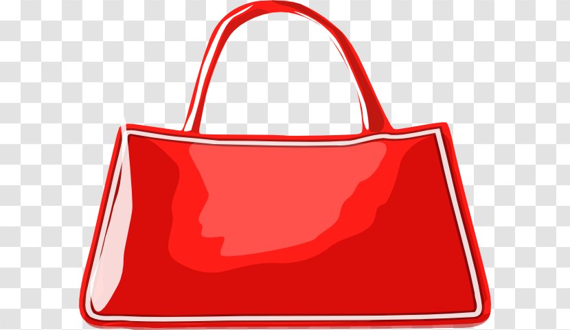 Handbag Tote Bag Clip Art - Red Purse Transparent PNG