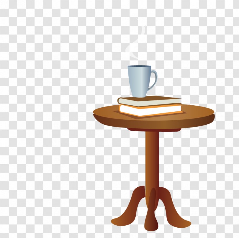 Glass Mug - Wood - In A Water On Books Transparent PNG