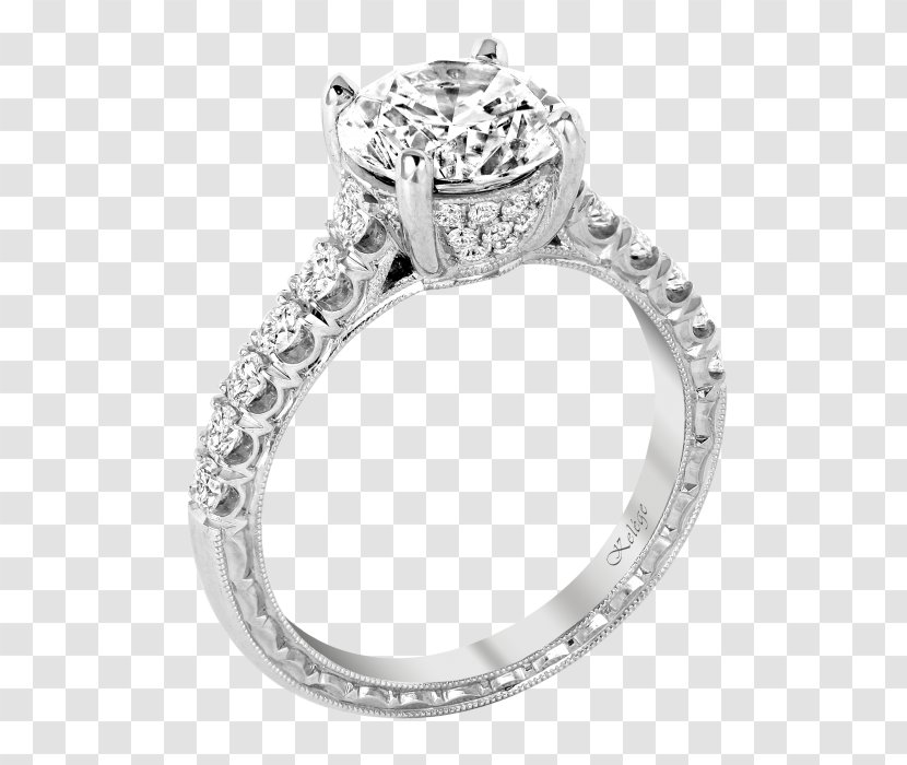 Silver Wedding Ring Body Jewellery - Rings - Creative Transparent PNG
