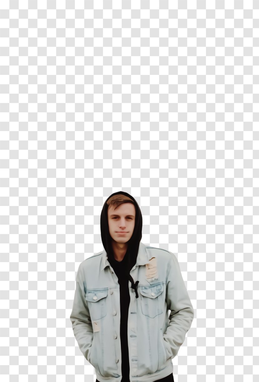 Jeans Background - Cardigan - Gesture Transparent PNG