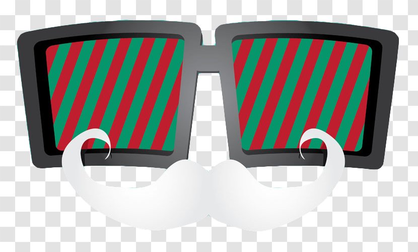 Santa Claus Christmas Beard - Card - Santa's And Glasses Transparent PNG