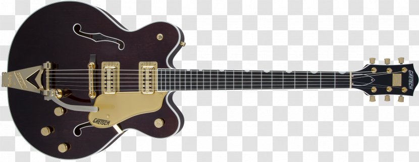 Gretsch Electric Guitar Musical Instruments Semi-acoustic - Watercolor - Bass Transparent PNG